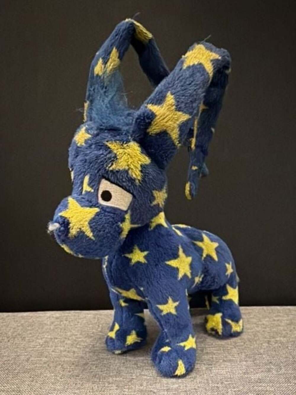 Neopets Starry Gelert Blue and Yellow Stars Plush Stuffed Toy